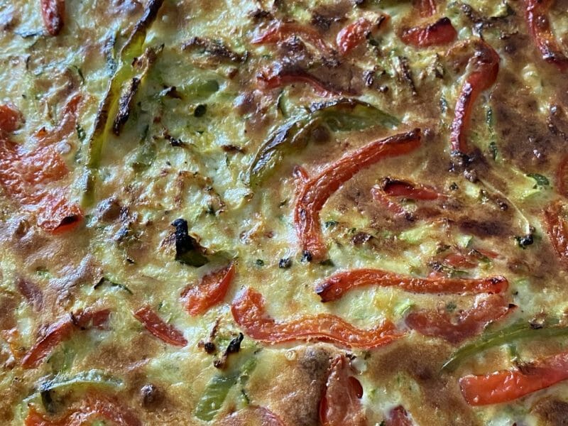 Cliquez pour zoomer ! Quiche poivrons et courgettes Thermomix par Miminefer