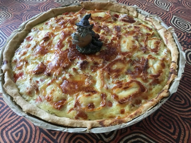 Cliquez pour zoomer ! Tarte courgette, jambon & chèvre Thermomix par Miminefer