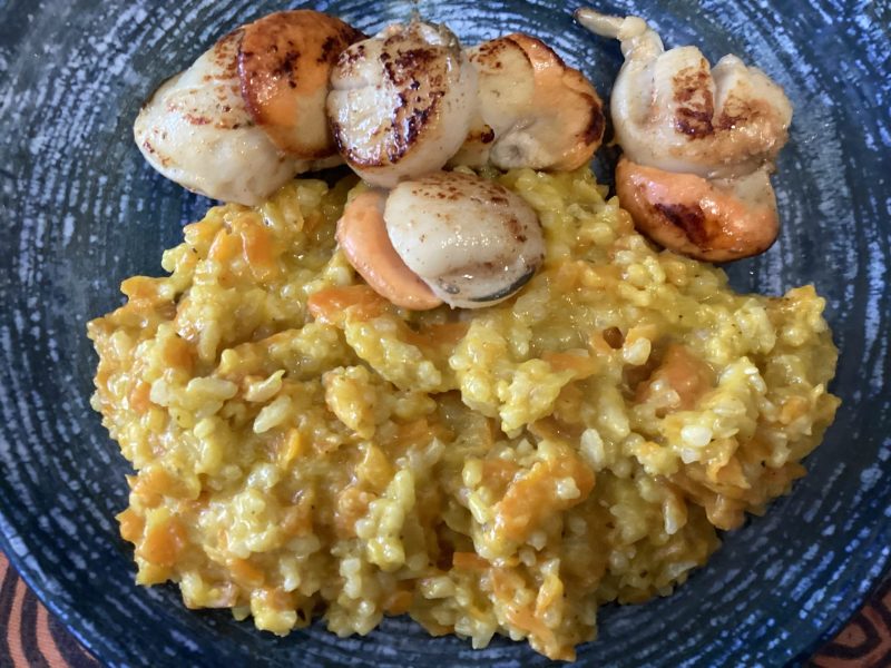 Cliquez pour zoomer ! Risotto aux carottes et parmesan Thermomix par Miminefer