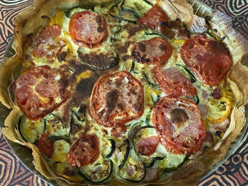 Cliquez pour zoomer ! Quiche poivrons et courgettes Thermomix par Miminefer