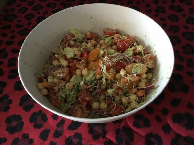 Cliquez pour zoomer ! Salade de pois chiches Thermomix par Miminefer