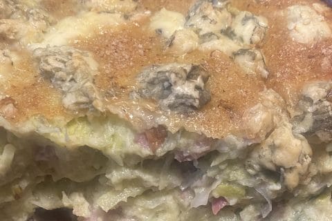 Cliquez pour zoomer ! Clafoutis de poireaux et lardons Thermomix par Miminefer