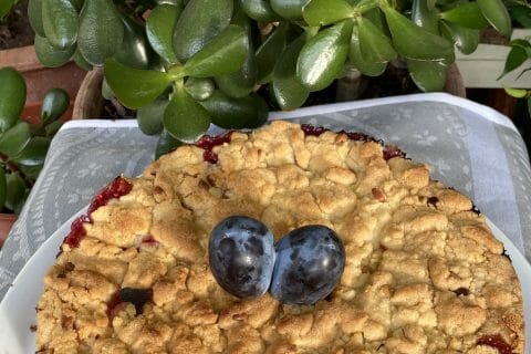 Cliquez pour zoomer ! Crumb cake aux prunes Thermomix par Miminefer