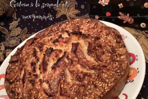 Cliquez pour zoomer ! Gâteau à la semoule et aux pommes Thermomix par Miminefer