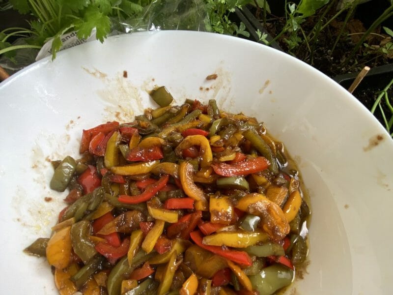 Cliquez pour zoomer ! Poivrons à l’aigre-douce Thermomix par Miminefer