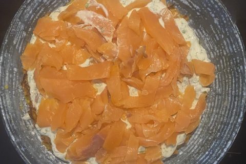 Cliquez pour zoomer ! Galette de légumes et saumon fumé Thermomix par Miminefer