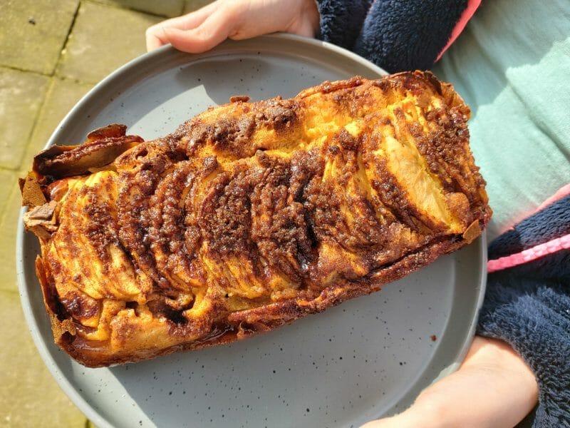 Cliquez pour zoomer ! Cake aux pommes à l’ancienne Thermomix par clivia
