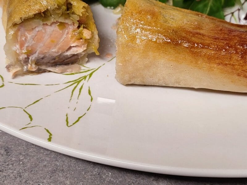 Cliquez pour zoomer ! Brick de saumon et poireaux Thermomix par laetitia_506