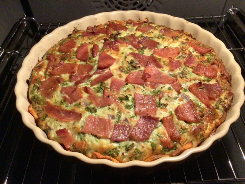 Cliquez pour zoomer ! Quiche à la patate douce, feta et jambon cru Thermomix par fleurette33