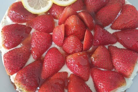 Cliquez pour zoomer ! Tarte aux fraises sans cuisson Thermomix par jennifer66600