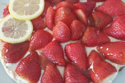 Cliquez pour zoomer ! Tarte aux fraises sans cuisson Thermomix par jennifer66600