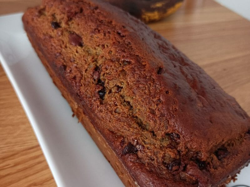 Cliquez pour zoomer ! Cake banane et pépites de chocolat Thermomix par beagel