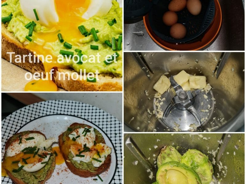 Cliquez pour zoomer ! Tartine avocat et oeuf mollet Thermomix par laetitia_508