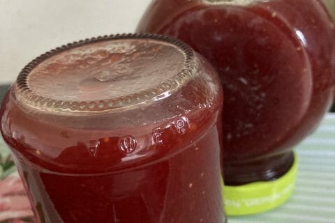 Cliquez pour zoomer ! Confiture mangue fraises Thermomix par thedis