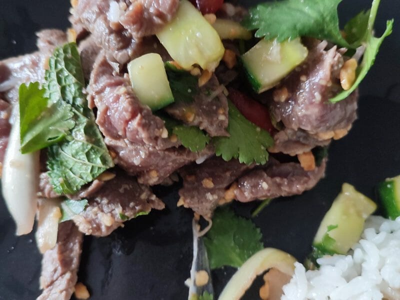 Cliquez pour zoomer ! Salade thaï au boeuf Thermomix par mademoisellemariie