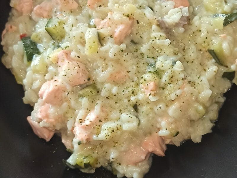 Cliquez pour zoomer ! Risotto courgettes saumon Thermomix par mademoisellemariie
