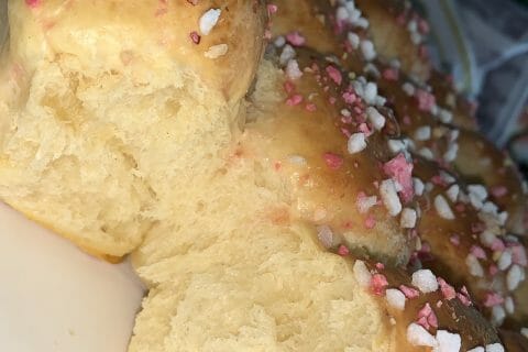 Cliquez pour zoomer ! Brioche tressée à la mie filante Thermomix par Lyia