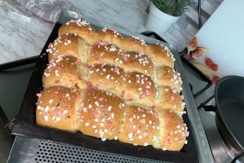 Cliquez pour zoomer ! Brioche tressée à la mie filante Thermomix par Lyia