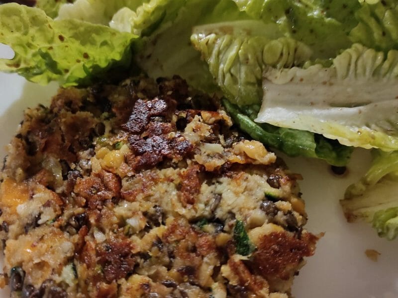 Cliquez pour zoomer ! Steaks lentilles, pois chiches, courgettes Thermomix par valerie_348