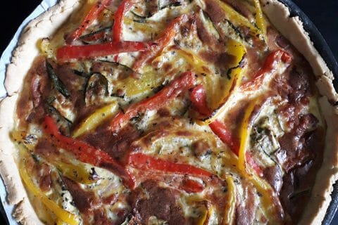 Cliquez pour zoomer ! Quiche poivrons et courgettes Thermomix par angaccou21