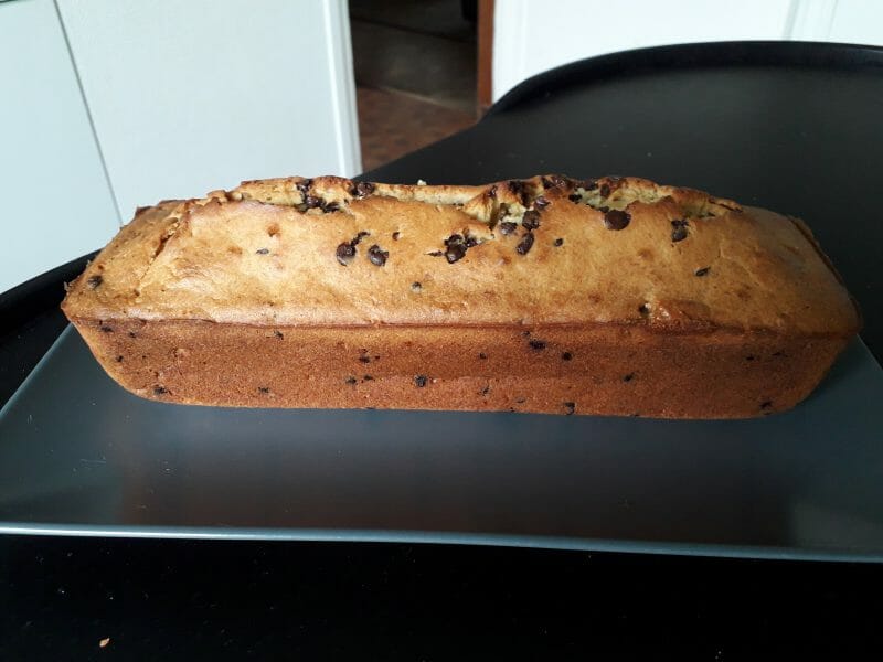 Cliquez pour zoomer ! Cake banane et pépites de chocolat Thermomix par angaccou21