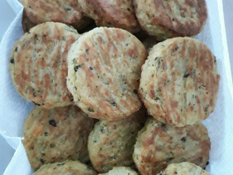 Cliquez pour zoomer ! Galettes de courgettes grecques Thermomix par tissmoune