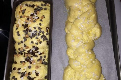 Cliquez pour zoomer ! Brioche tressée à la mie filante au Thermomix
