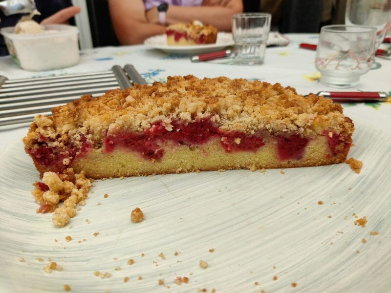 Cliquez pour zoomer ! Crumb cake framboises Thermomix par lau56