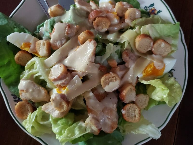 Cliquez pour zoomer ! Salade César Thermomix par Muriel67