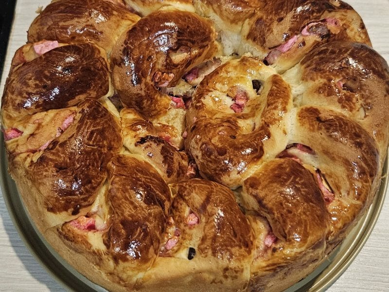 Cliquez pour zoomer ! Brioche aux pralines roses Thermomix par FanNy42