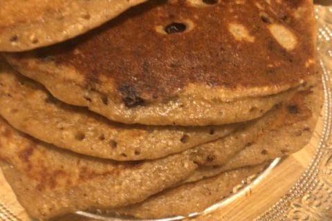 Cliquez pour zoomer ! Pancakes healthy flocons d’avoine et banane Thermomix par linamina