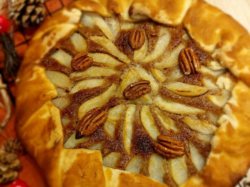 Cliquez pour zoomer ! Tarte rustique poire pécan Thermomix par Ninilillebi77