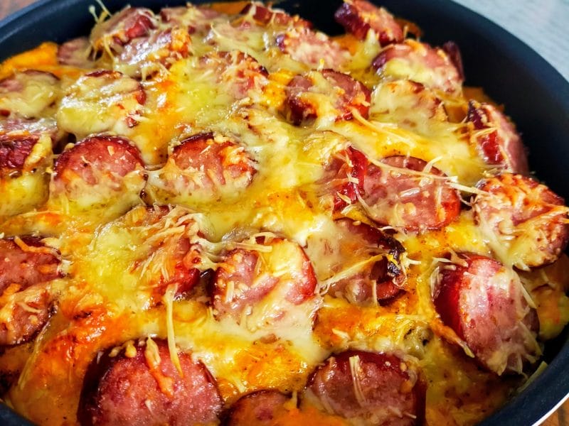 Cliquez pour zoomer ! Gratin de butternut à la saucisse de Montbéliard Thermomix par Corinne B80