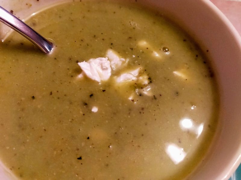 Cliquez pour zoomer ! Velouté de courgettes, petits pois et basilic Thermomix par Corinne B80