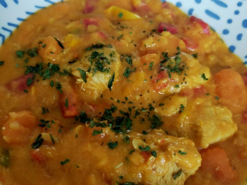 Cliquez pour zoomer ! Curry de poulet aux patates douces Thermomix par Corinne B80
