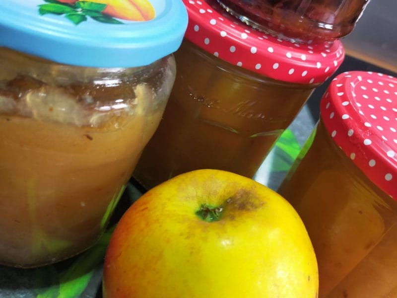 Cliquez pour zoomer ! Confiture de pomme, cannelle et raisins sec Thermomix par Corinne B80