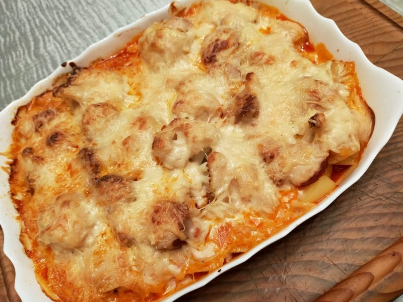 Cliquez pour zoomer ! Gratin de chou-fleur au chorizo Thermomix par Corinne B80