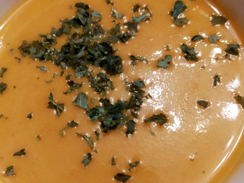 Cliquez pour zoomer ! Velouté carottes et pommes, au lait de coco Thermomix par Corinne B80
