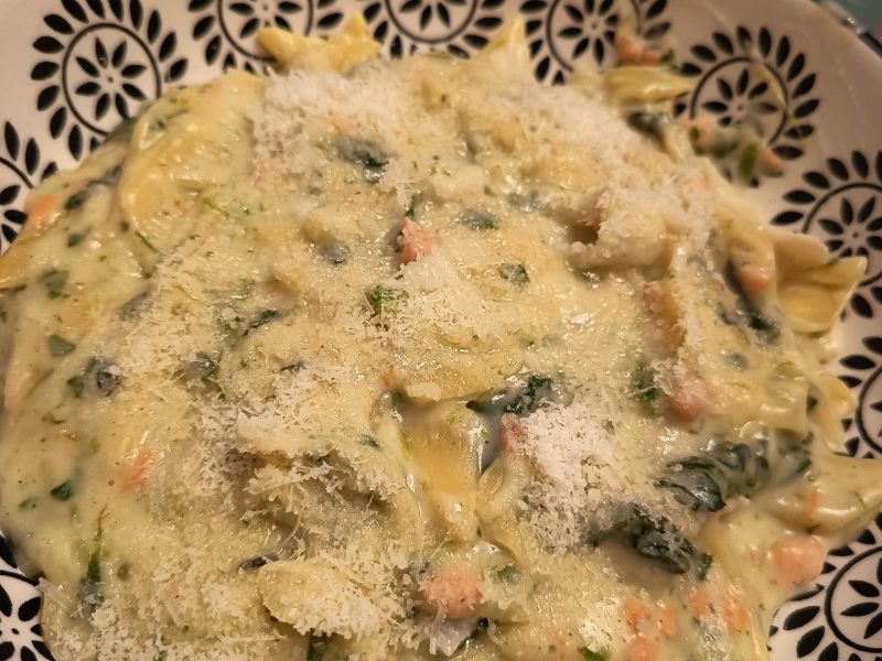 Cliquez pour zoomer ! One pot pasta – épinards et saumon fumé Thermomix par Corinne B80