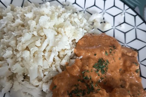 Cliquez pour zoomer ! Curry poulet chou-fleur au lait de coco Thermomix par Corinne B80