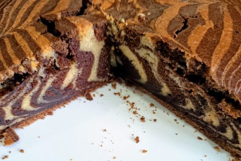 Cliquez pour zoomer ! Gâteau zébré Thermomix par Corinne B80