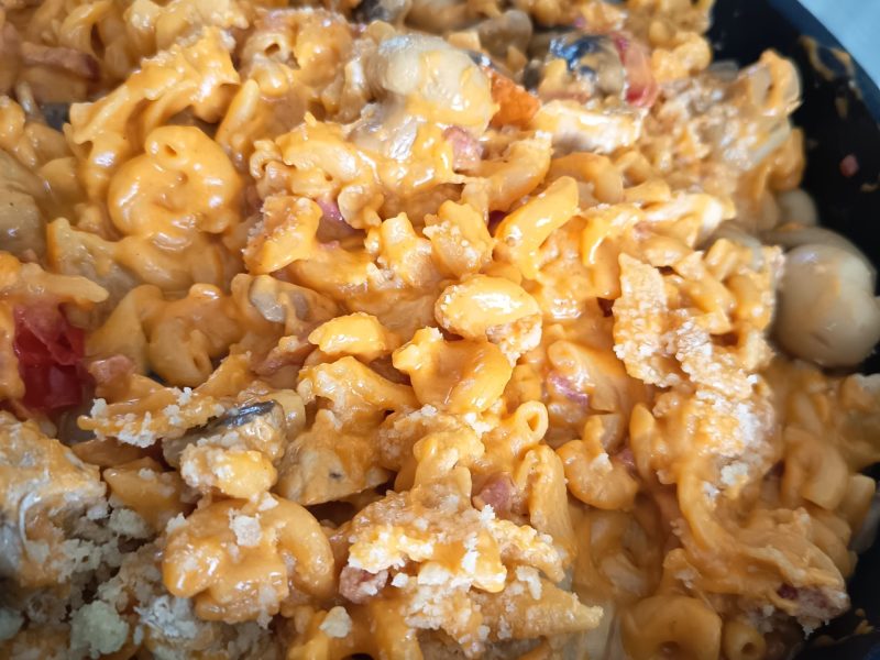 Cliquez pour zoomer ! Pennes au poulet, tomates et champignons Thermomix par Corinne B80