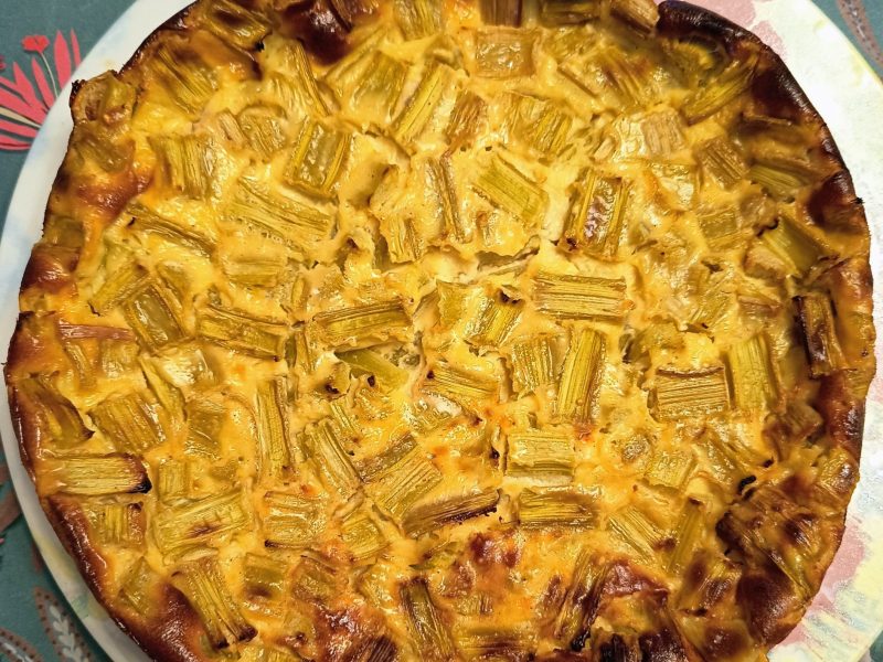 Cliquez pour zoomer ! Clafoutis à la rhubarbe Thermomix par Corinne B80