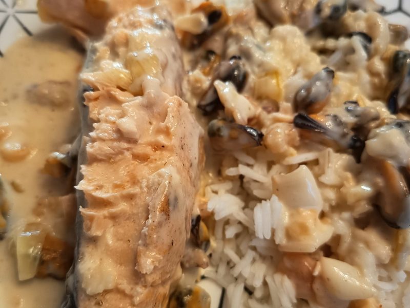 Cliquez pour zoomer ! Saumon à la sauce diéppoise Thermomix par Corinne B80