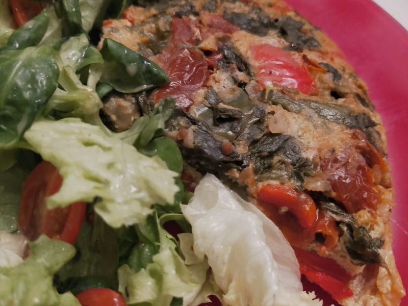 Cliquez pour zoomer ! Quiche aux épinards et au poivron rouge Thermomix par Corinne B80