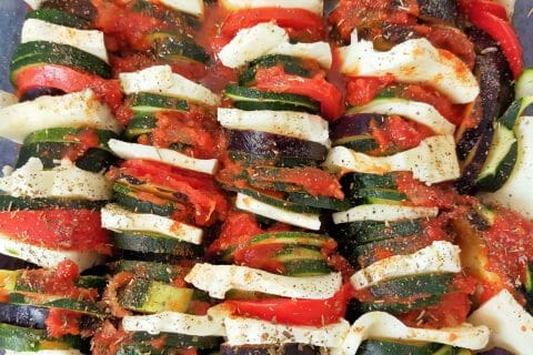 Cliquez pour zoomer ! Tian de légumes et mozzarella Thermomix par Corinne B80