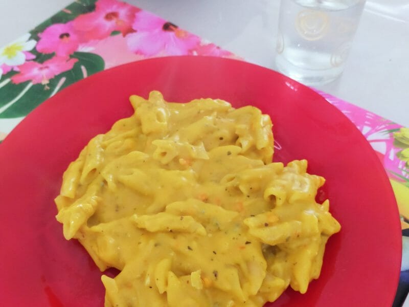 Cliquez pour zoomer ! Fusilli à la crème de potimarron et gorgonzola Thermomix par Corinne B80