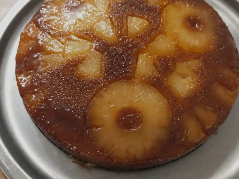 Cliquez pour zoomer ! Gâteau renversé à l’ananas Thermomix par Corinne B80