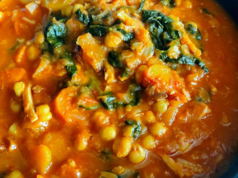 Cliquez pour zoomer ! Ragoût de pois chiches au chorizo et épinards Thermomix par Corinne B80