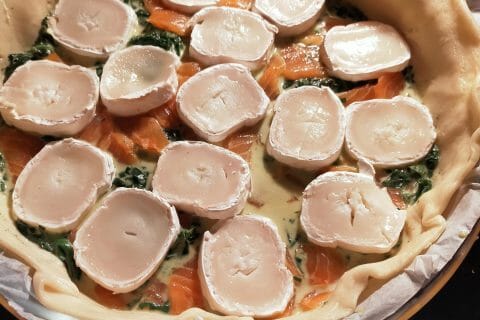 Cliquez pour zoomer ! Tarte épinards, saumon et chèvre Thermomix par Corinne B80